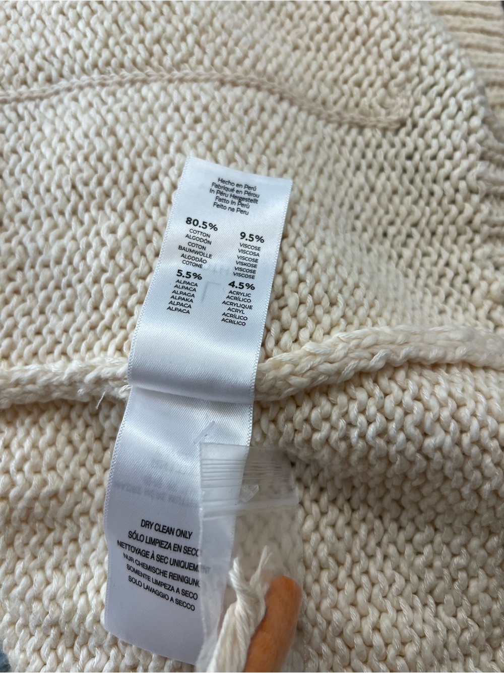 NWT Mother The Long Drop embroidered cotton and alpaca-blend cardigan Sz L - Picture 6 of 13